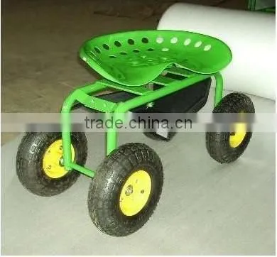 Garden Seat Cart/ Garden Scooter With Four Wheels photo-3