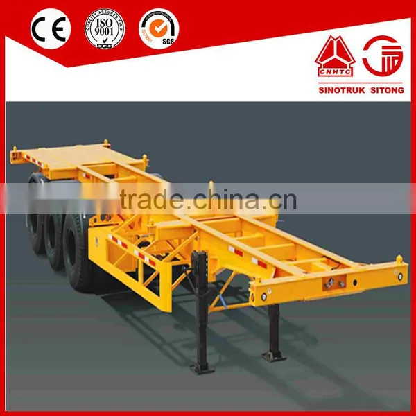 2 Axle 8 Twist Locks 20ft Container Trailer photo-6