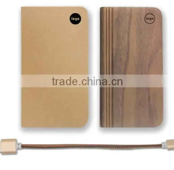 5500mAh Portable Wooden Power Bank photo-3