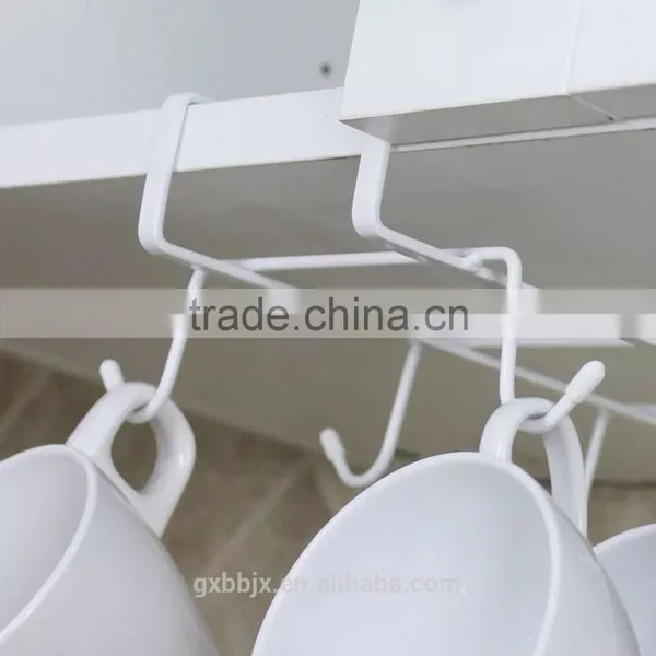 Under-the-Shelf 8 Hook Espresso Cup Storage Drying Rack photo-2