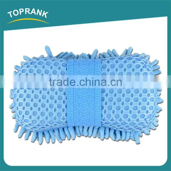 Hot Sale Two Versatile Cleaning Surfaces Microfiber Car Wash Sponge photo-2