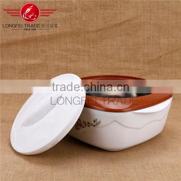 High Quality 3PCS Stainless Steel Inner Plastic Insulated Food Warmer photo-3