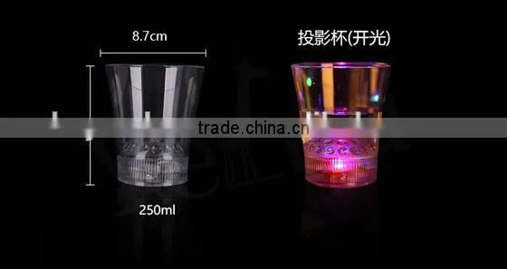 2016super Deal Creative Flash Luminescence Induction Octagonal Glow Cup Luminous Cup for Celebration Club Bars Free Shipping photo-5