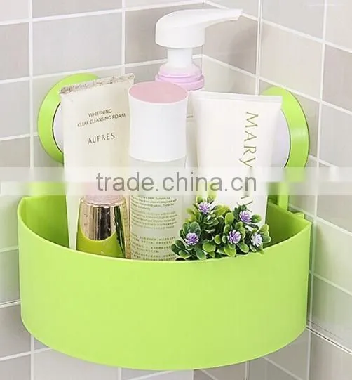 Plastic Triangle Bathroom Shelves With Strong Sucker photo-2