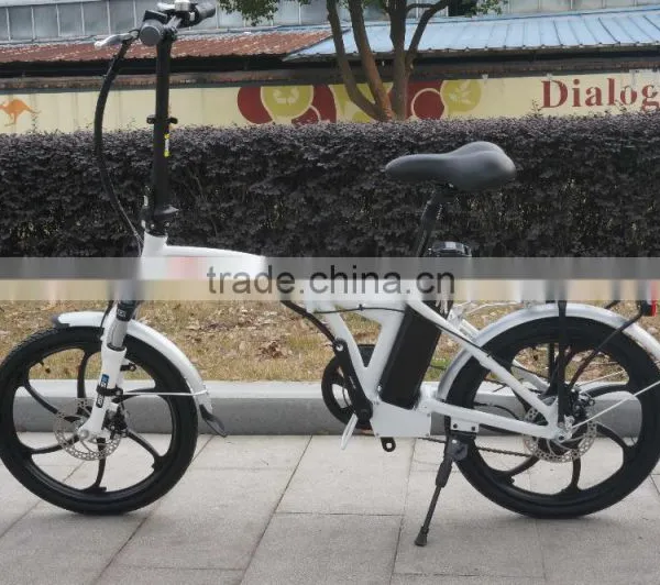 2017 New Design 20 Inches Electric Folding Bike With Lithium Battery Powered