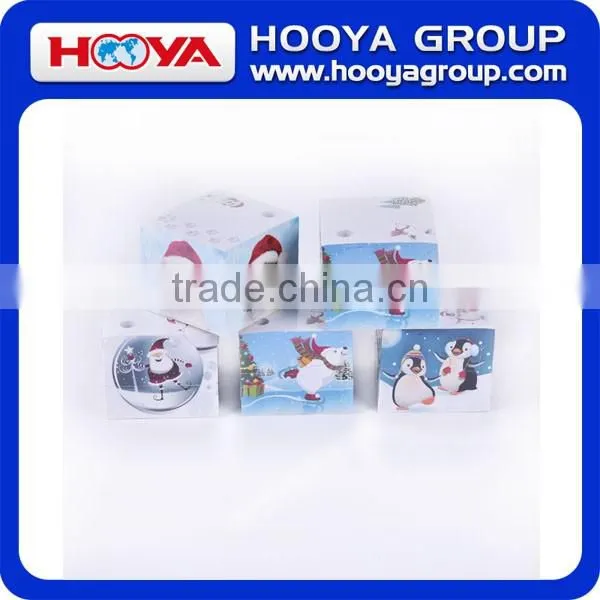 Customized Design 9x9x9cm 1000 Sheets Memo Blocks Memo Cube Note Cube Paper Cube Sticky Note With Pen Holder Tied With Ribbon photo-3