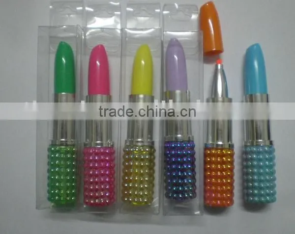 office use Lipstick highlighter for  IPO in USA, school use pen, home use pen