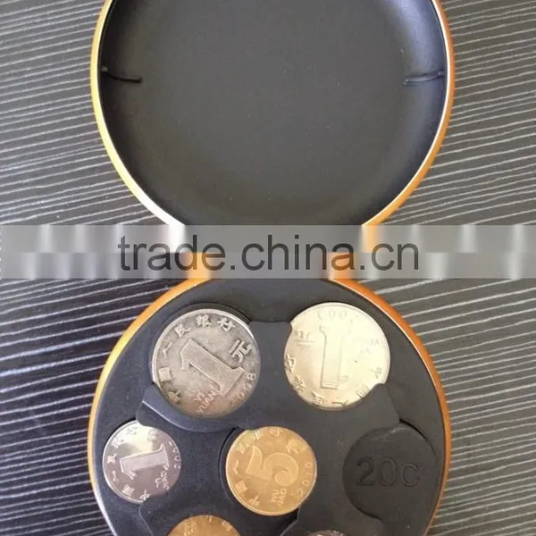Portable Aluminium EURO US Coin Case Wallet photo-2