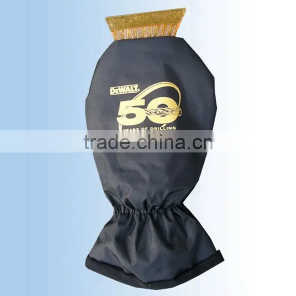 Customized Car Cleaning Tool Ice Scraper With Glove photo-2