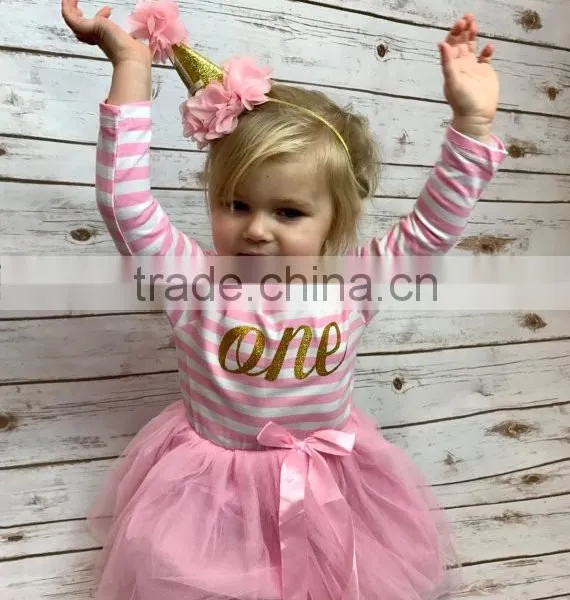 2017 Newborn Baby Clothes Girl Party Children Frocks Designs Tutu Dress Hsd2043 photo-2