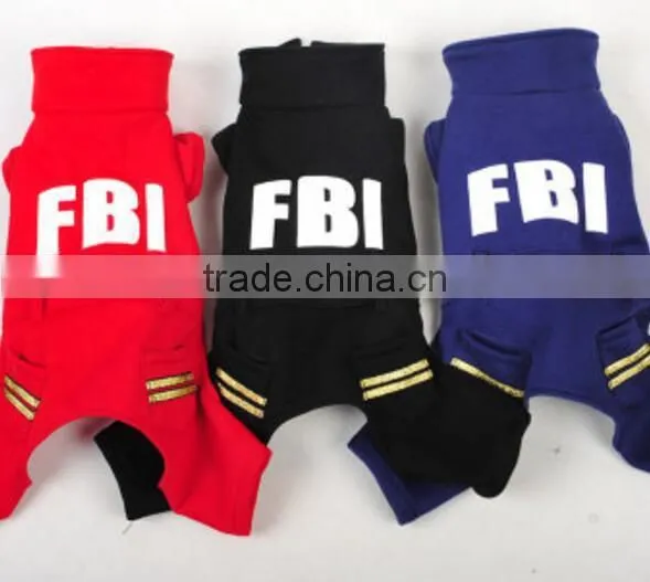 Dog Clothes Dog Police Coat Pet Dog Apparel With FBI photo-5