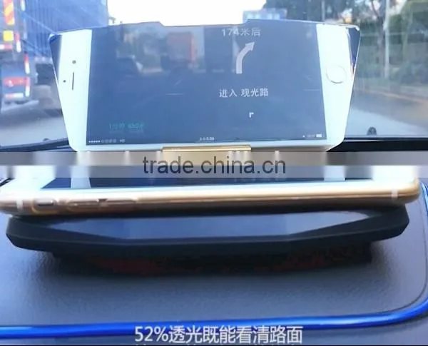 Wireless Charging Car HUD (or Vehicular HUD Heads up Display + Mobile Wireless Charging Base)