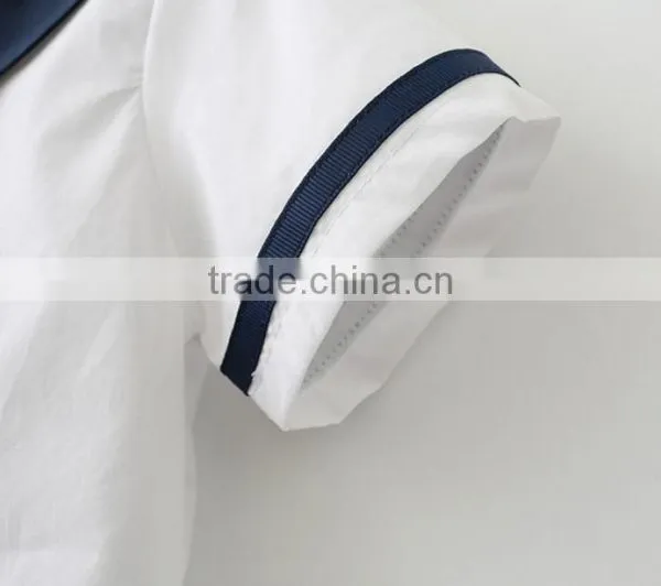 New Model Baby Sets of Clothing School Navy Style Tops and Shorts Two Piece photo-4