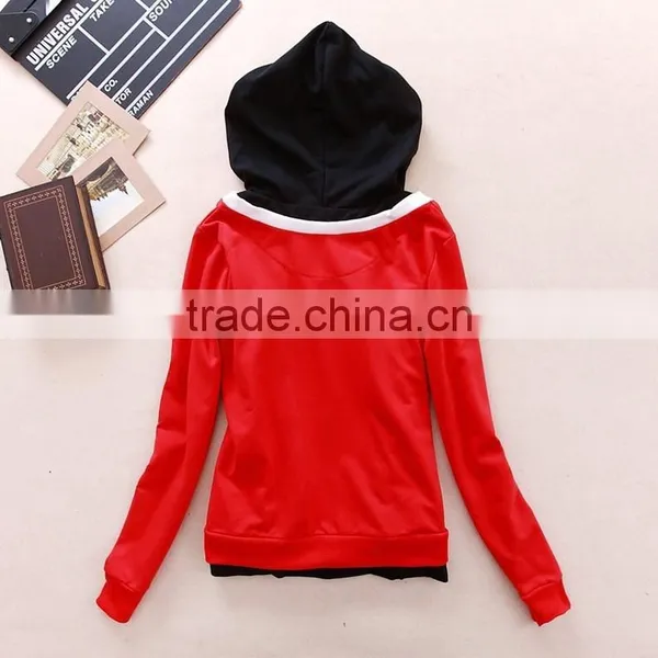 Fleece Jackets Bulk Women Cute Color Pattern Double Layer Girls Winter Coat OEM Wholesale photo-3