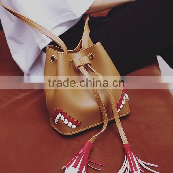 Zm50213b Tassel Bucket Bag Women Single Shoulder Bags photo-5