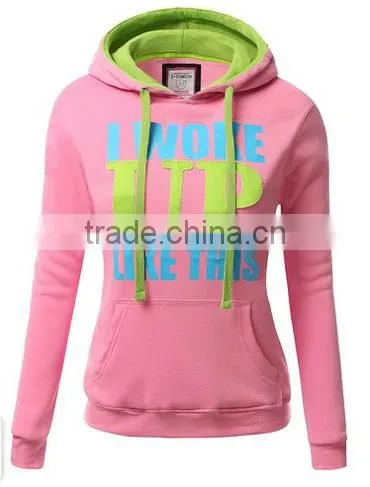 Women's Basic Graphic Words Printed Pullover Long Sleeve Hoodie photo-3
