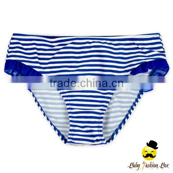 Summer New Model Design Fluorescence Color Striped Halter Separable Type Teen Girl Bikini Bra Swimwear photo-4