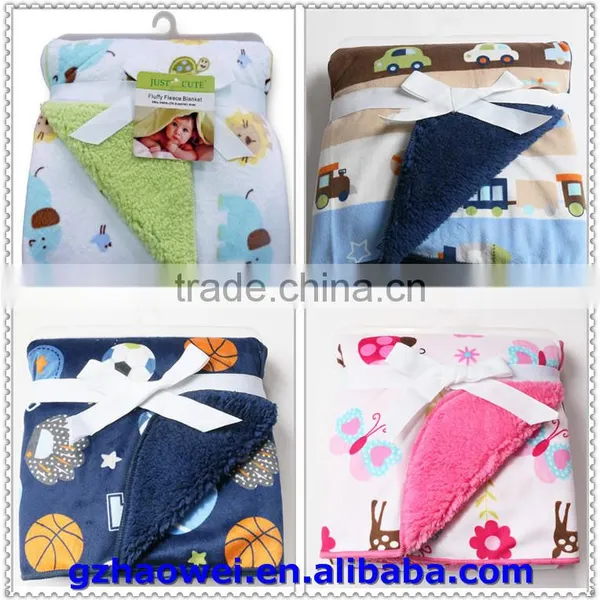 Wholesale Thickened Printed Fleeces Baby Blanket in Guangzhou photo-3