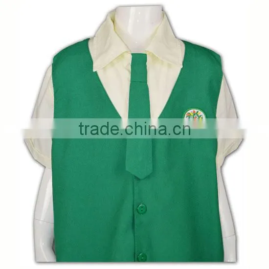 Fashion Summer Primary Uniform Cheap Short Sleeve Kids Summer School Uniform photo-4