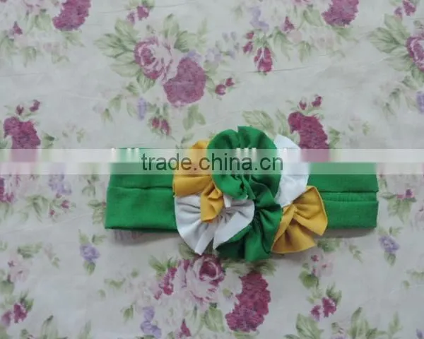 2016 Newest and Fashion Elastic Hair Band,three Flower Shape Headband,bright Colorful Hair Band With Elastic photo-6