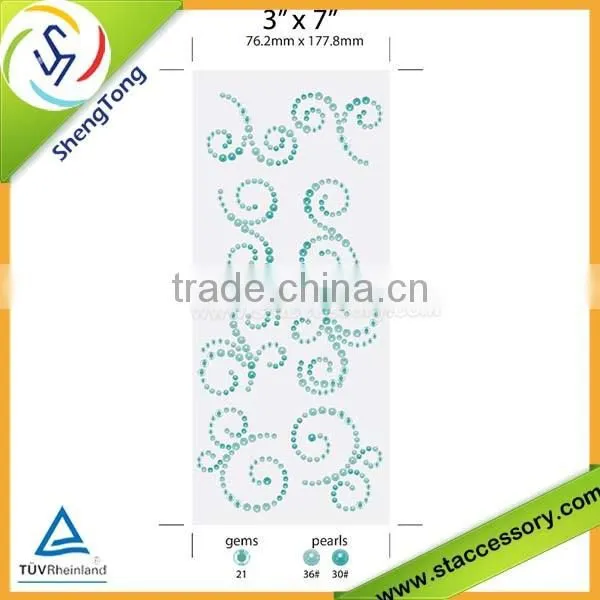DIY New Product Half Pearl Sticker Gem Sticker photo-2