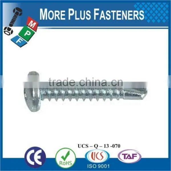 Made In Taiwan High Quality Stainless Steel Pan Head Phillips Recess Self Drilling Screw ZInc photo-6