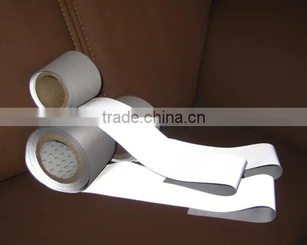 Silver-white Reflective Fabric / 3m Reflective Gray Tape for Reflective Vests photo-4