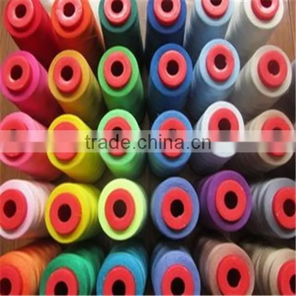 Wholesale Dyed High Tenacity 100pec Ployester Sewing Thread With Plastic Tube photo-6