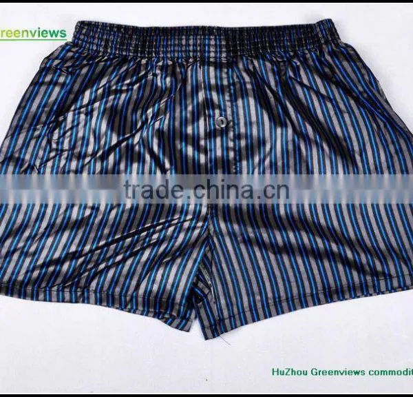 Silk Fabric Boxer Sexy Men Underwear Printing Wholesale Mens Silk Cheap Underwear Briefs Boxers Shorts GVYL0015 photo-2