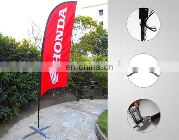 2017 Good Quality Customized Promotional Flying Feather Flag With Pole/ Beach Flags /customized Advertising Flag photo-3