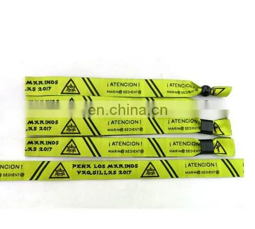 Wholesale Heat Transfer Polyester Customized Fabric Wristbands photo-4