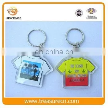 Custom Floating Good Blank Acrylic Plastic Photo Insert Keychain photo-4