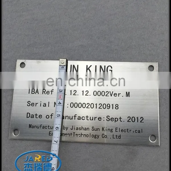 Fast Delivery and Good Quality Engraved Letter Brushed Nameplate photo-6