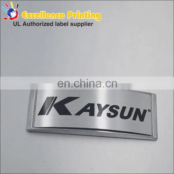 Customized Electronic Label Adhesive Logo Metal Craft Badge