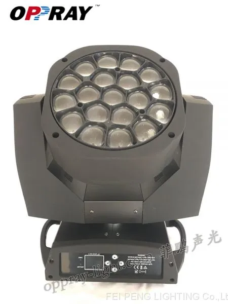 19PCS 15W 4in1 RGBW DMX Bee Eye Zoom LED Beam Wash Moving Head Light photo-4