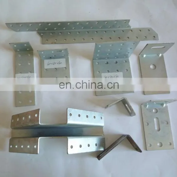 Custom Aluminum Shaped Hole Punches Hydraulic Metal Bending Zinc Plating Bracket