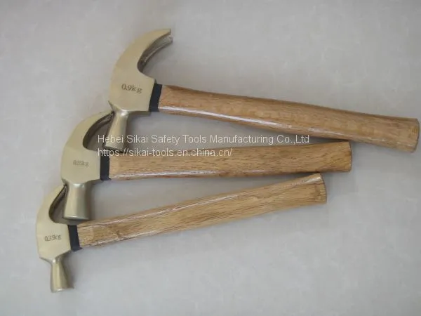 Explosion-proof Non-sparking Tools Claw Hammer With Wooden Handle photo-2