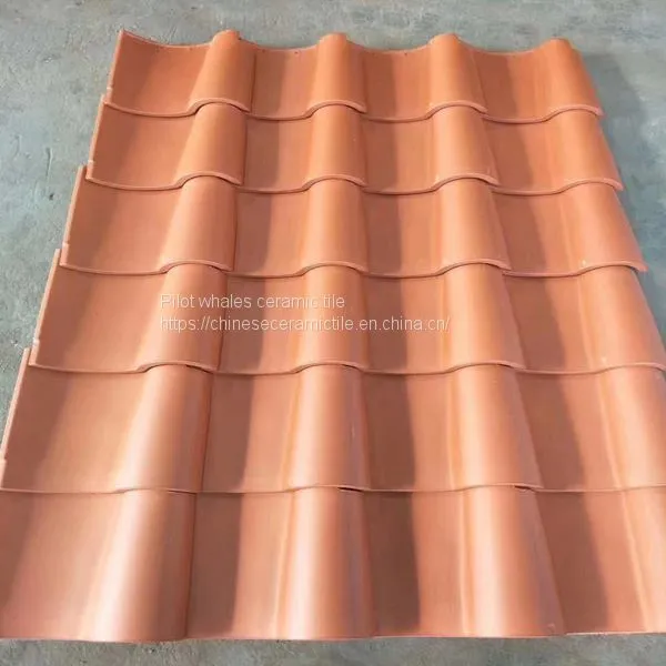 Waterproof Natural Clay Matte Ceramic Roof Tile Spanish Red Clay Roof Tiles