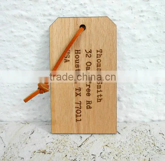 Custom Made Logo and Painted Color Wooden Scutcheon Tags photo-5