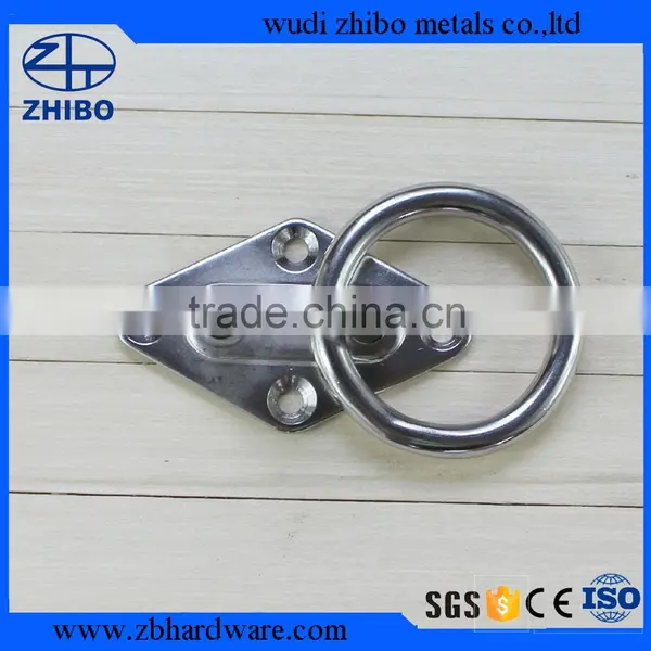Stainless Steel Rigging Hardware / Marine Hardware Diamond Pad Eye