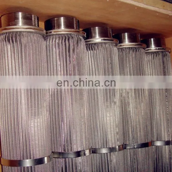 Customized Stainless Steel Wire Mesh Sintered Filter Element Standard Connector Melt Filter Element photo-4