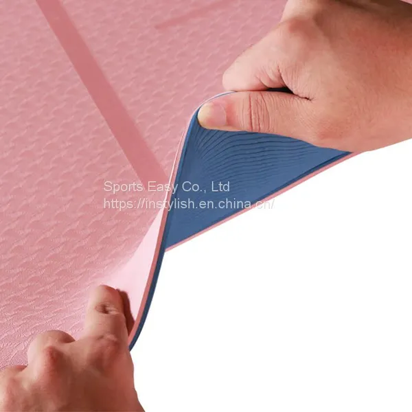Cheap Wholesale Cost TPE Yoga Mat 6mm With Custom Design, Yoga Mat Manufacturer photo-3