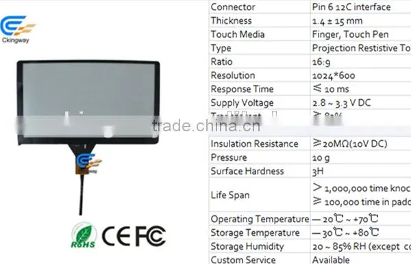 9 Inch Interactive Touch Screen for All in One Touch Screen Pos Touch Screen photo-3