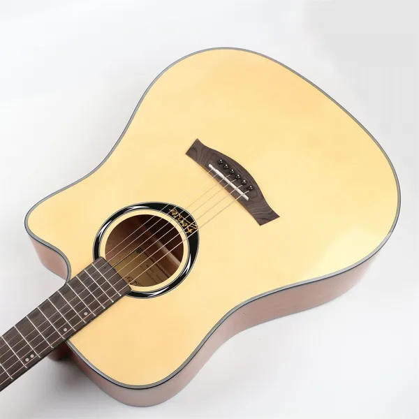 Factory High Quality 41 Inch Acoustic Guitar L820A With Spruce Top for Sale photo-3