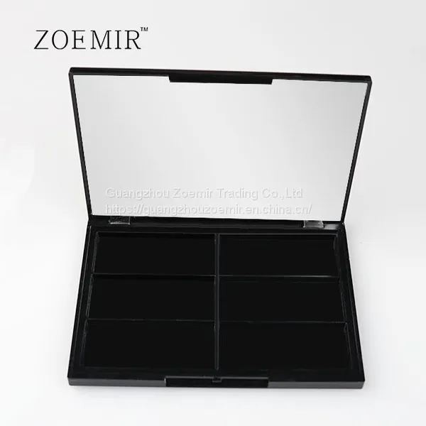 Cosmetic Packaging Vendor Square 6 Colors Lip Palette With Mirror photo-4
