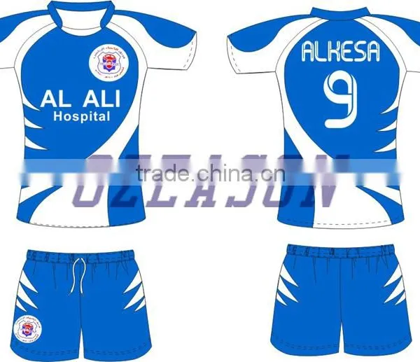 2016 Hot Sale Latest Custom Soft High Quality Sublimation Kids Rugby Jersey photo-2