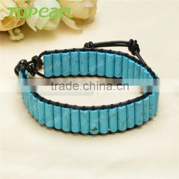 Fashion Bracelet 2016 Blue Turquoise Bracelet for Young CLL123 photo-3