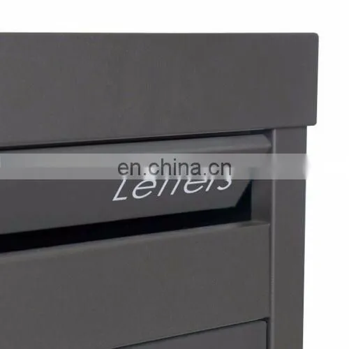 Metal Wood Grain Custom Colour Standing Parcel Drop Box photo-5