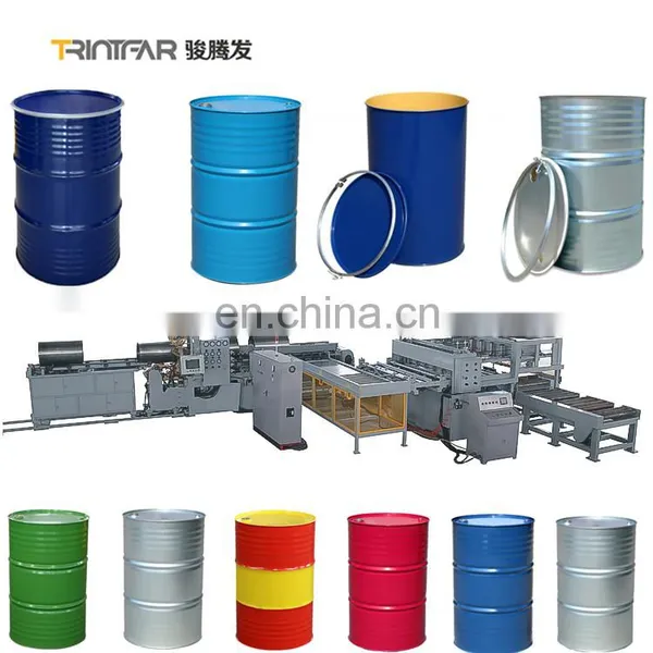 Fully Automatic Stainless Steel 55/42/36 Gallon Steel Drum Manufacturing Oil Drum Production Line photo-2