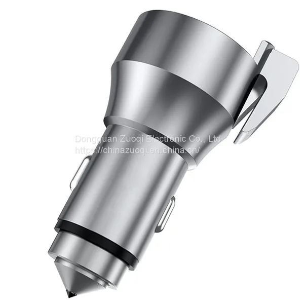 Mini Portable 17W High-quality Rescue Life-saving Dual Usb Quick Car Charger photo-4